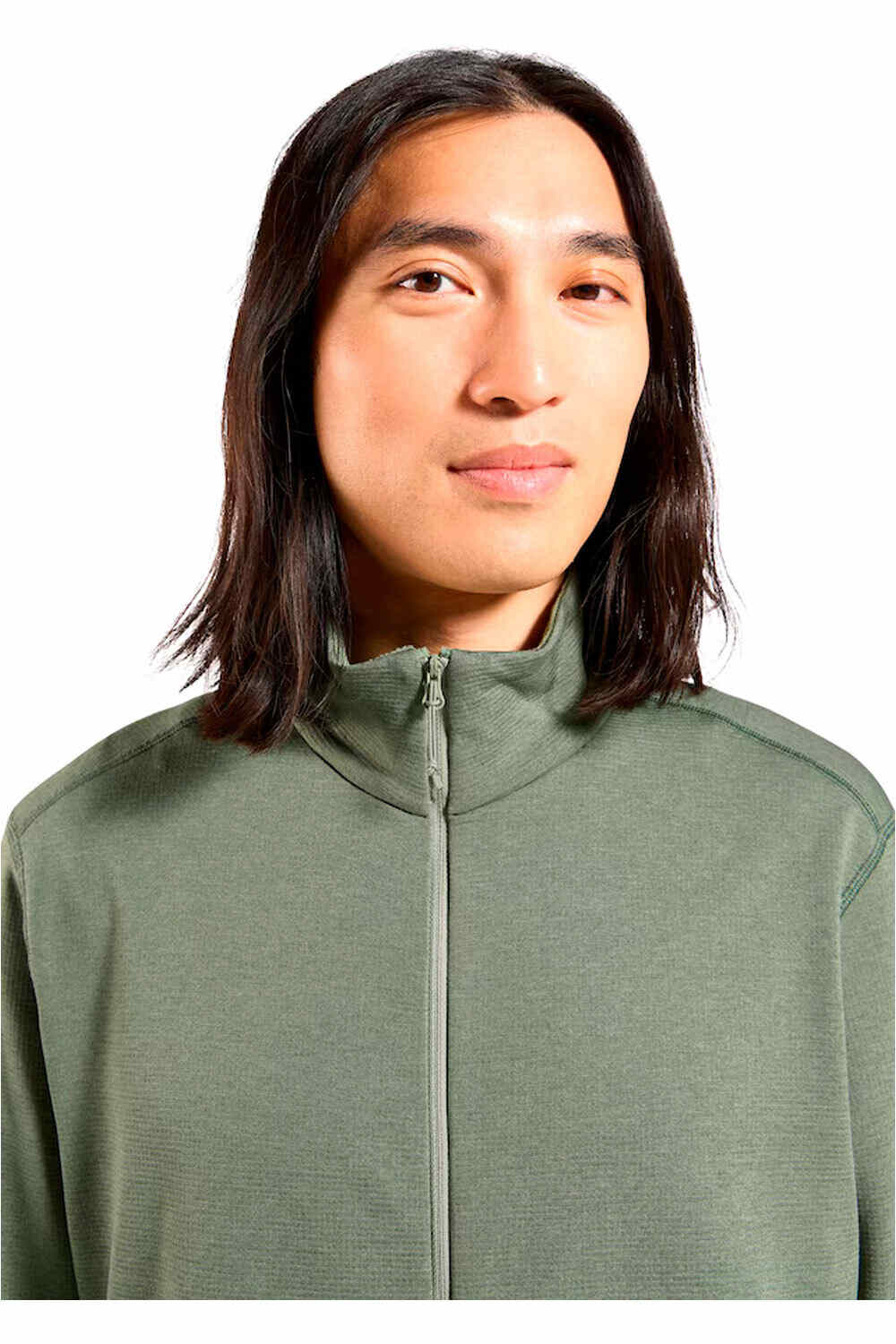 Odlo forro polar hombre GRID GRIS vista detalle