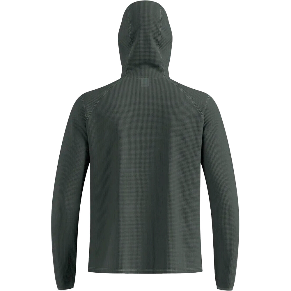 Odlo Sudaderas Montaña Hombre CUBIC GRIS vista trasera