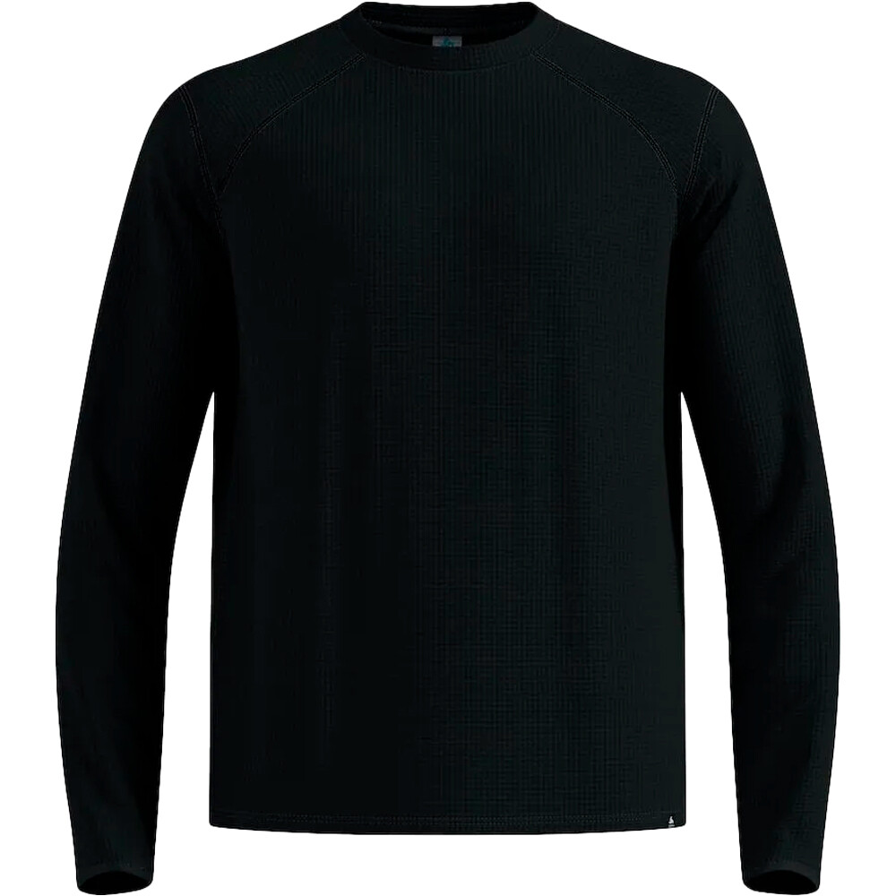 Odlo Sudaderas Montaña Hombre CUBIC NEGRO vista frontal