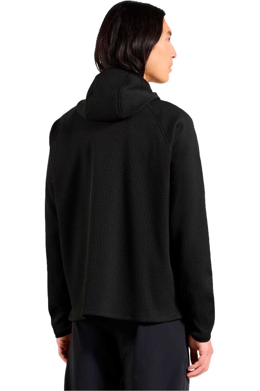 Odlo Sudaderas Montaña Hombre CUBIC NEGRO vista trasera