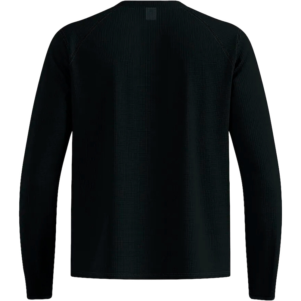 Odlo Sudaderas Montaña Hombre CUBIC NEGRO vista trasera