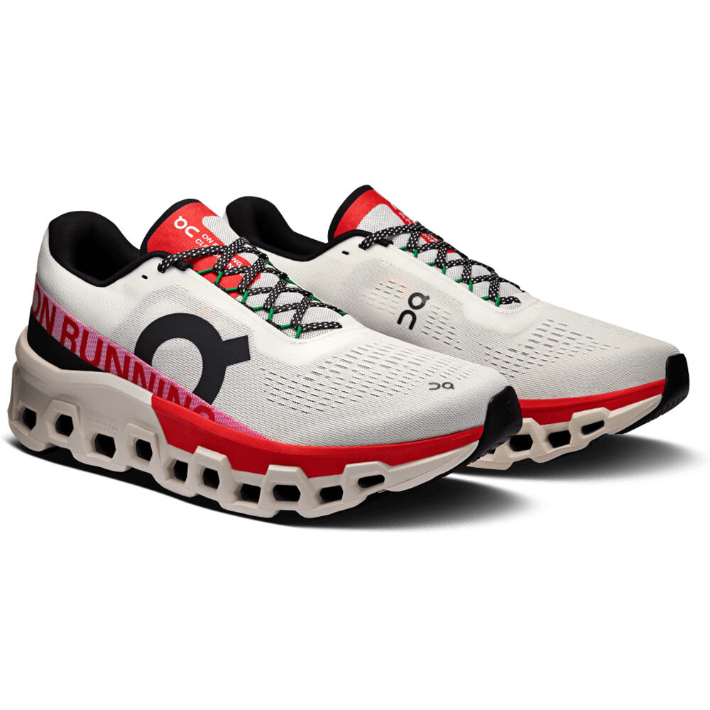 On zapatilla running hombre CLOUDMONSTER 2 BLANCO lateral interior