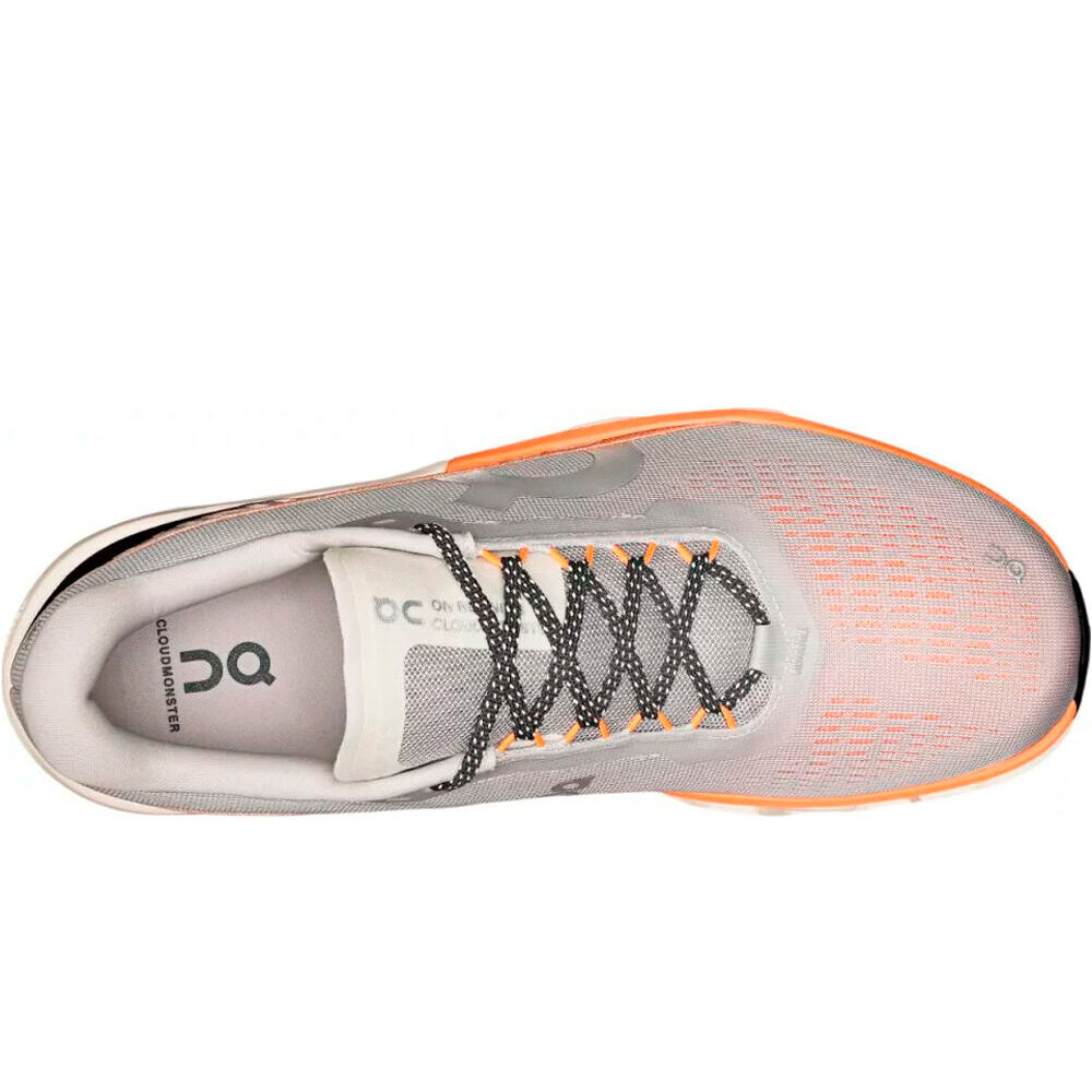 On zapatilla running hombre CLOUDMONSTER 2 GRIS vista superior