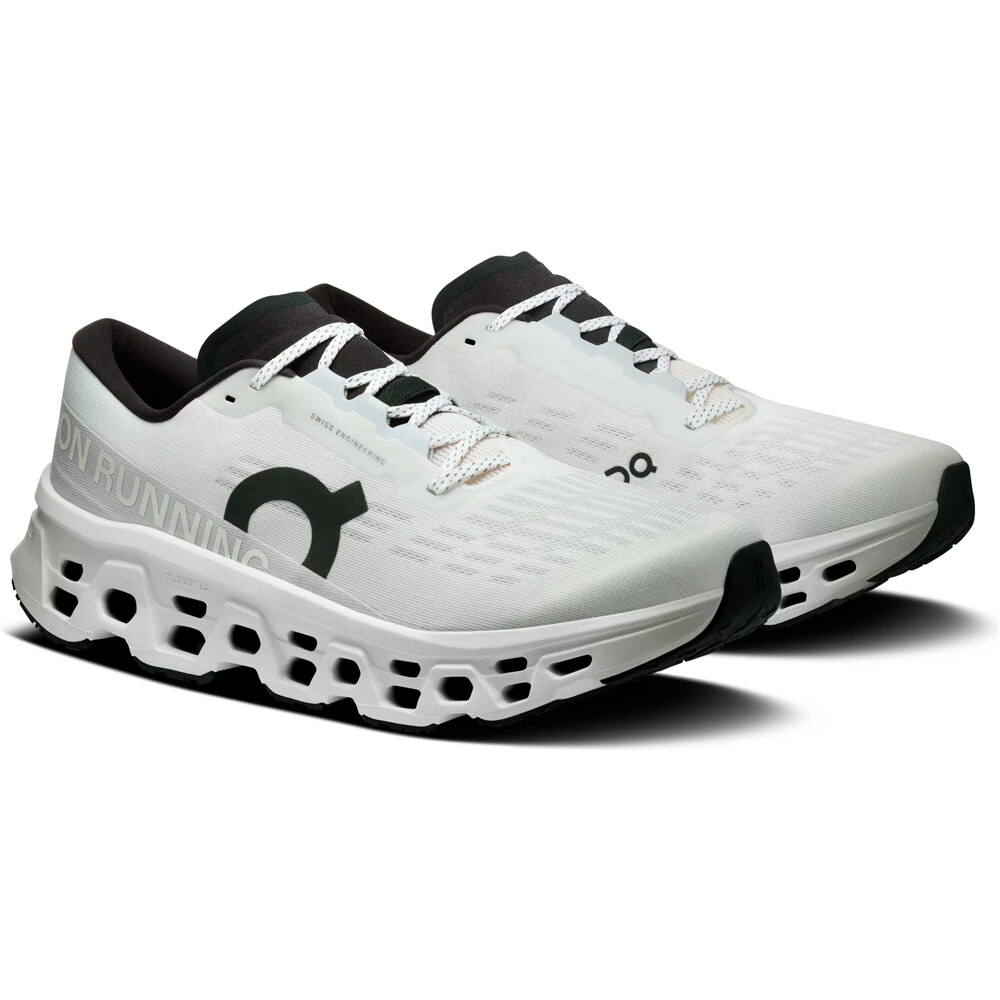 On zapatilla running hombre CLOUDMONSTER 3 BLANCO lateral interior