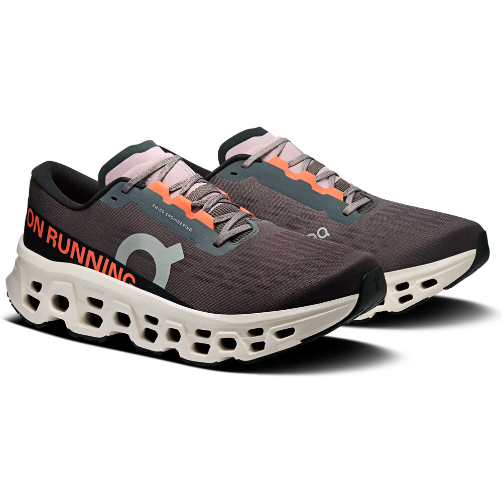 On zapatilla running hombre CLOUDMONSTER 3 GRIS lateral interior
