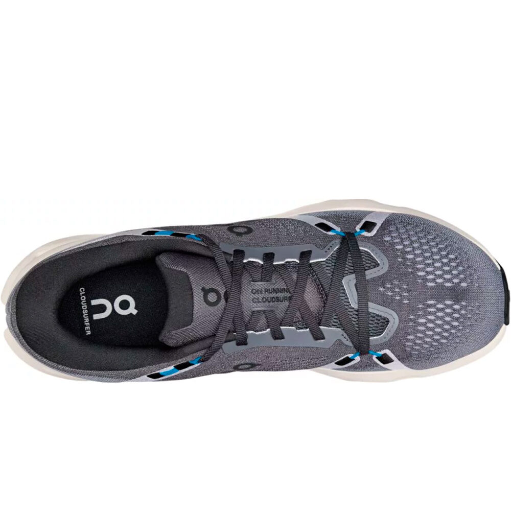 On zapatilla running hombre CLOUDSURFER 2 NEGRO vista superior