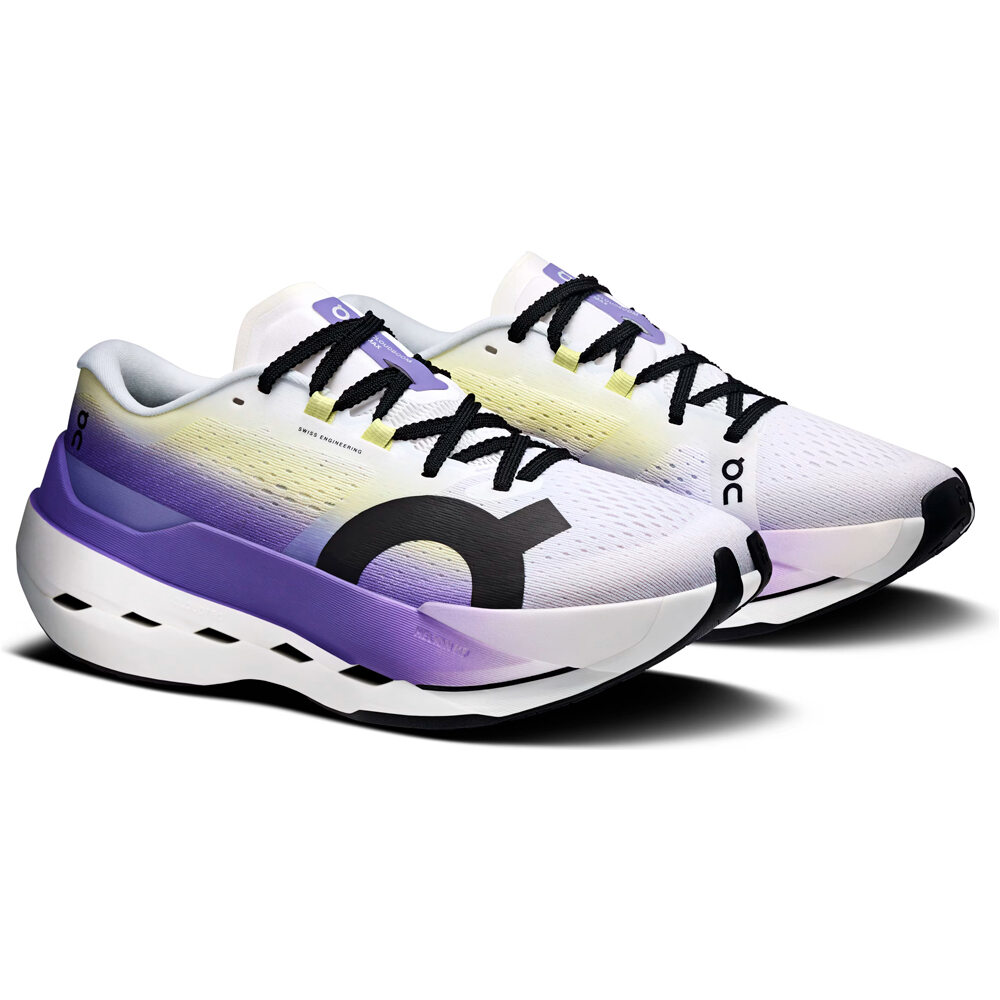 On zapatilla running mujer CLOUDBOOM MAX MORADO lateral interior