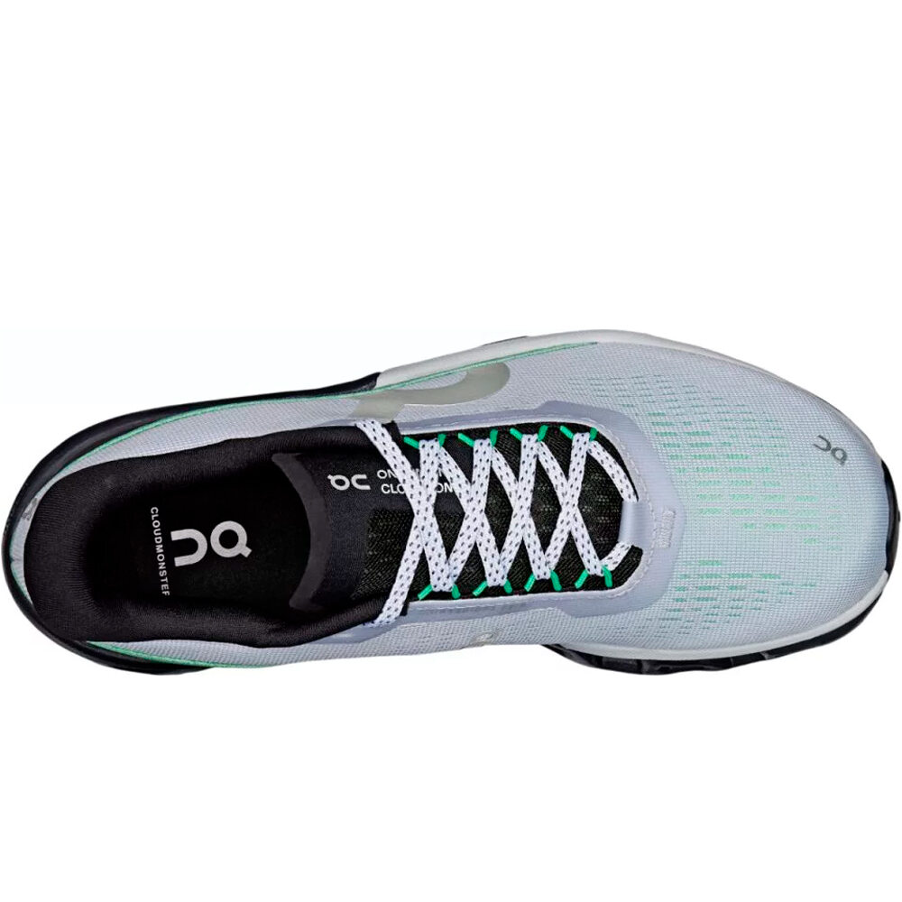 On zapatilla running mujer CLOUDMONSTER 2 NEGRO vista superior