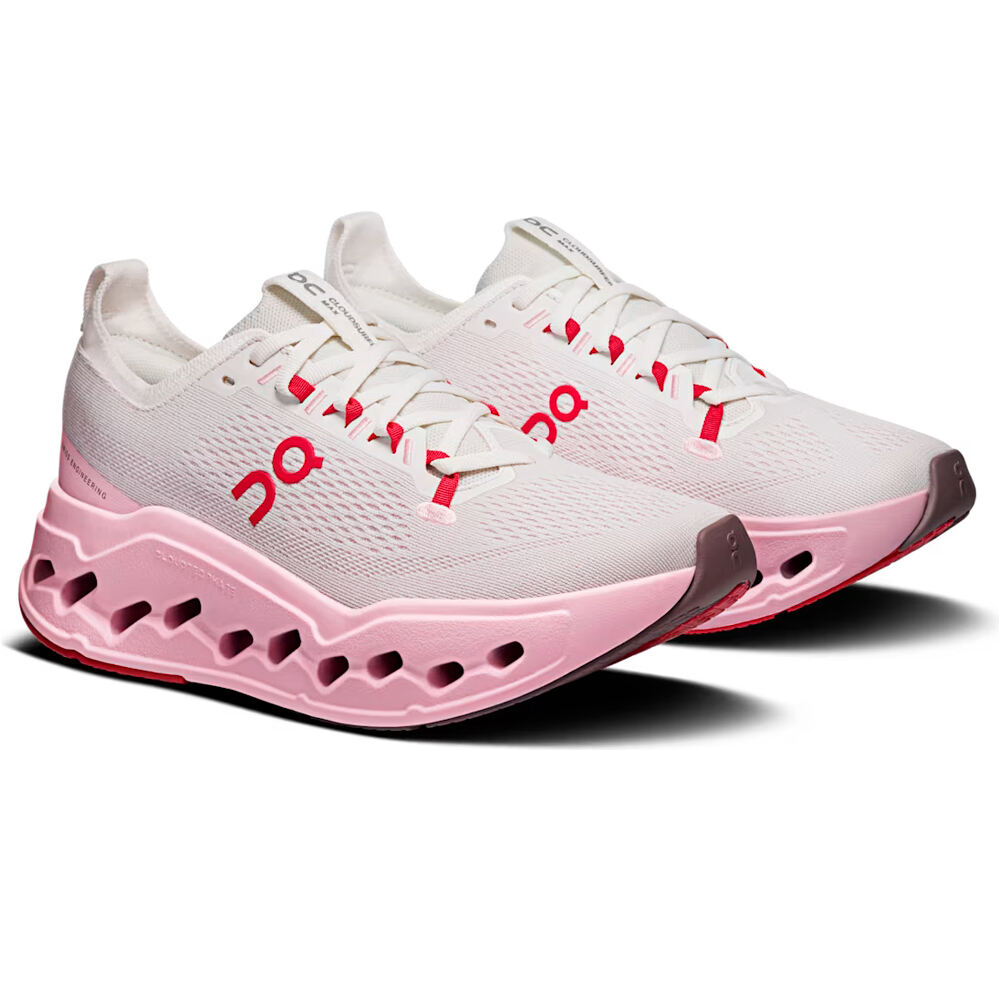On zapatilla running mujer CLOUDSURFER MAX BLANCO lateral interior