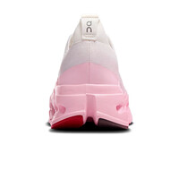 On zapatilla running mujer CLOUDSURFER MAX BLANCO vista trasera