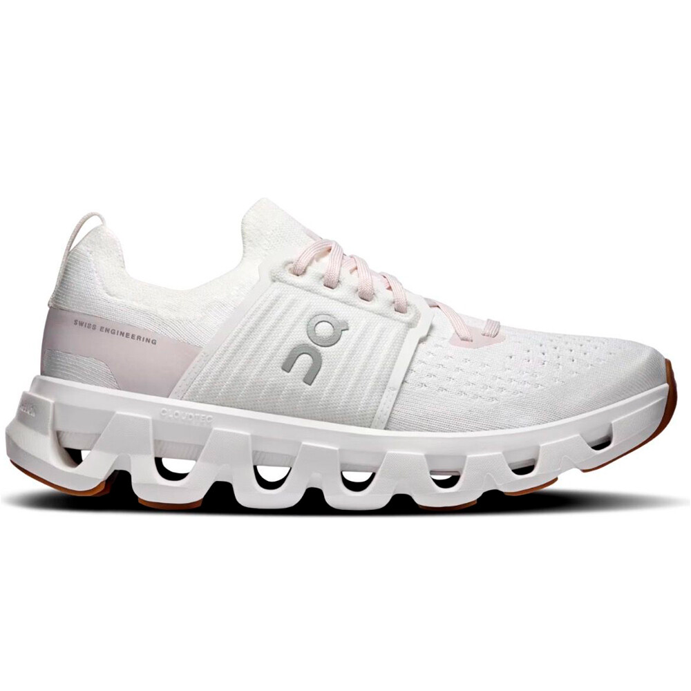 On zapatilla running mujer CLOUDSWIFT 4 BLANCO lateral exterior