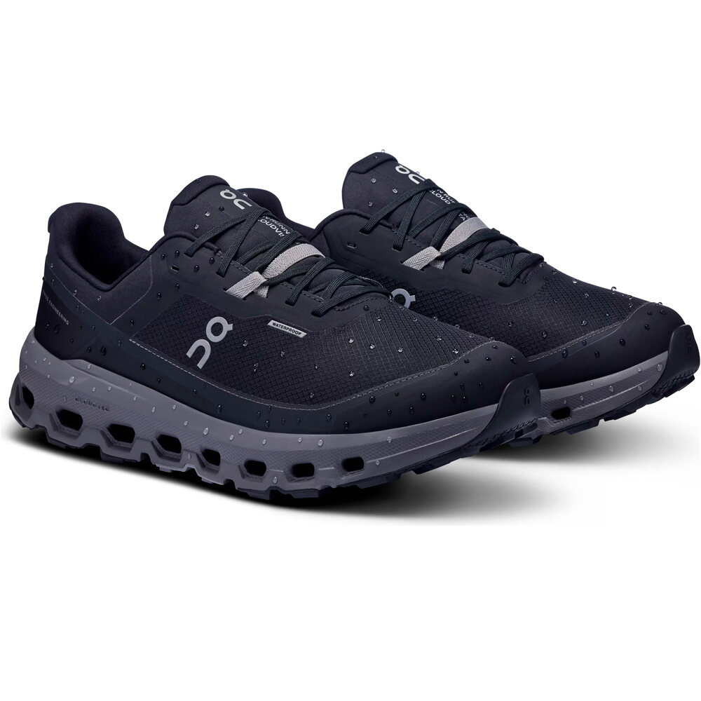On zapatillas trail hombre CLOUDVISTA 2 WATERPROOF NEGRO lateral interior
