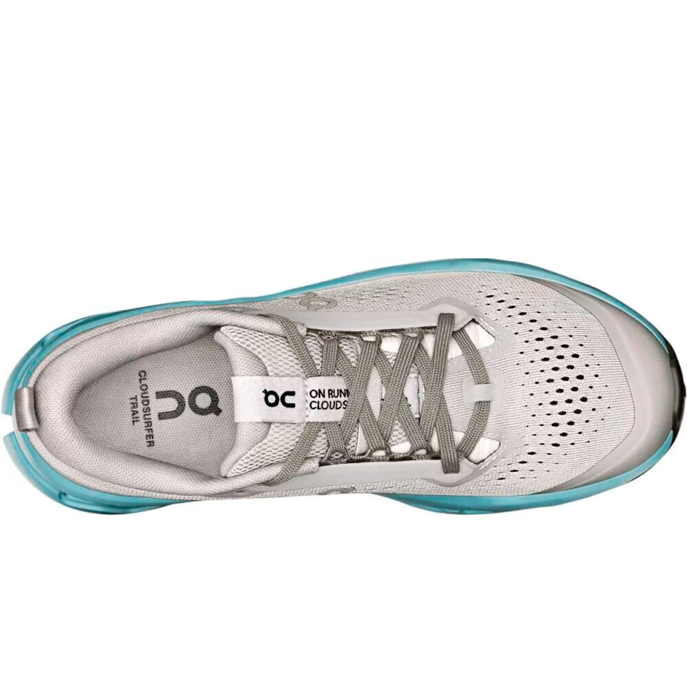 On zapatillas trail mujer CLOUDSURFER TRAIL 2 GRIS vista superior