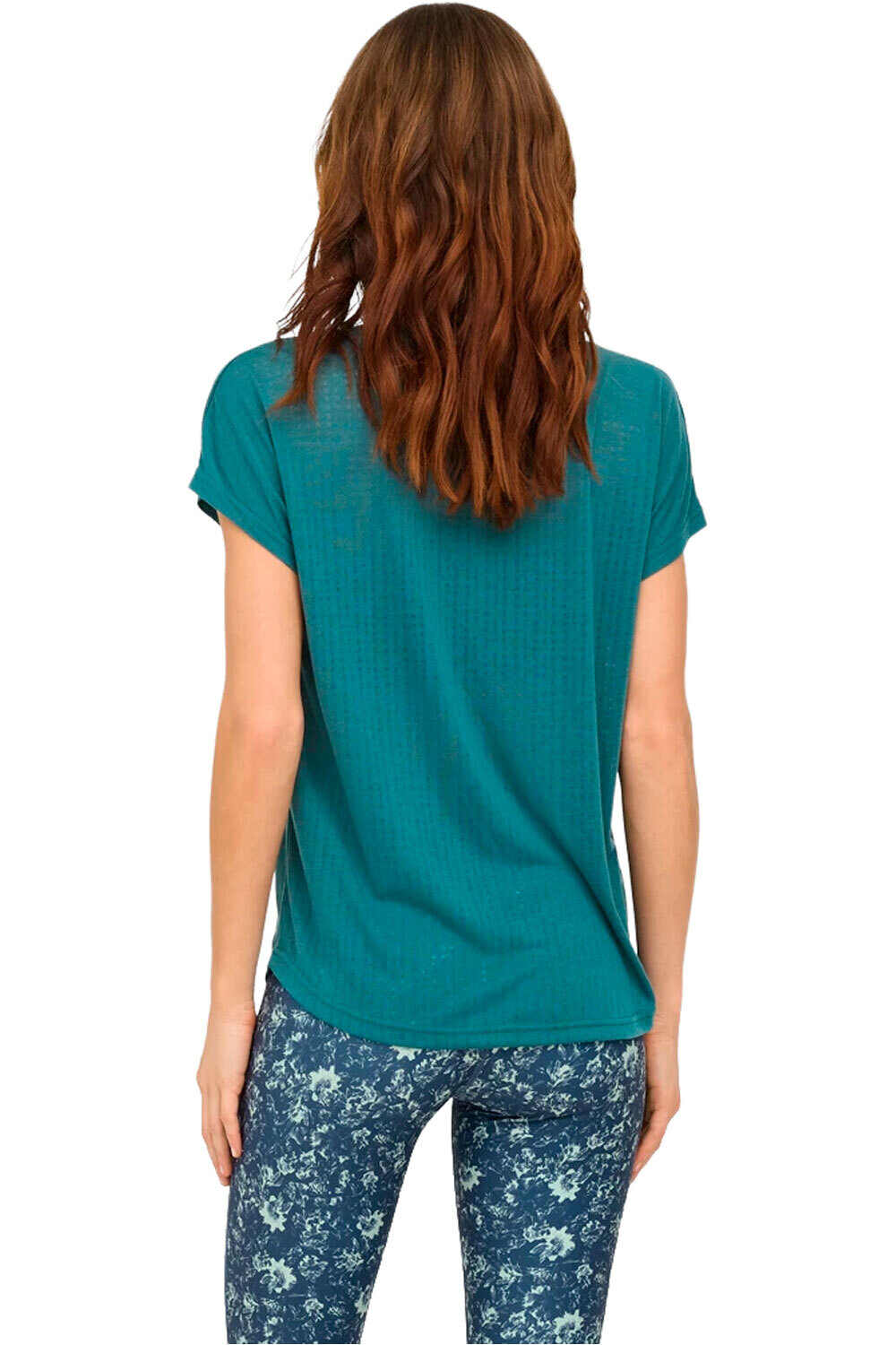 Only camiseta tirantes fitness mujer ONPAUB-JACE ON VERDE vista trasera