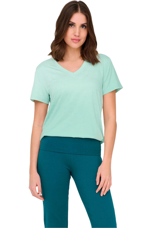 Only camisetas fitness mujer CORE LIFE VERDE