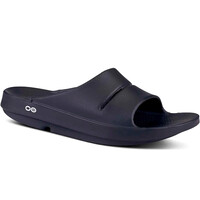 Oofos sandalias trekking hombre RECOVERY OOAHH NEGRO lateral interior