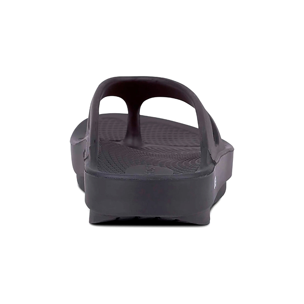 Oofos sandalias trekking hombre RECOVERY OORIGINAL NEGRO vista trasera
