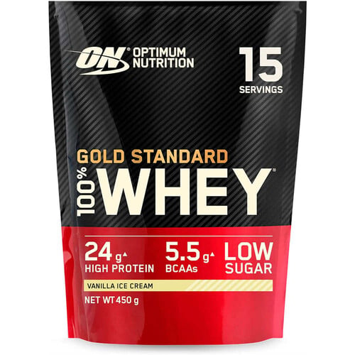 OPTIMUM NUTRITION ON 100% WHEY GOLD STANDARD 1LB VANILLA ICE CREAM