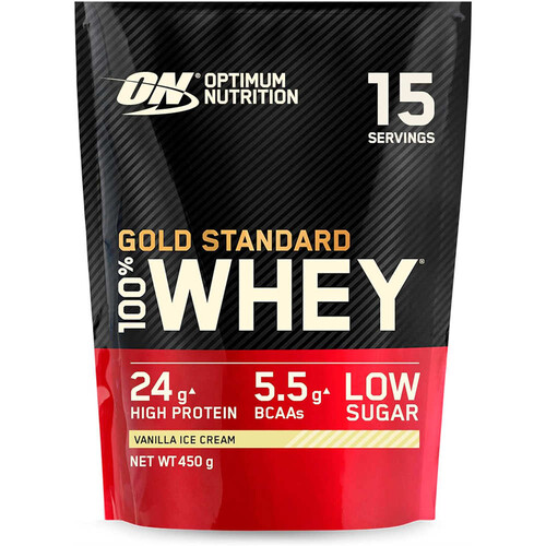 OPTIMUM NUTRITION ON 100% WHEY GOLD STANDARD 1LB VANILLA ICE CREAM