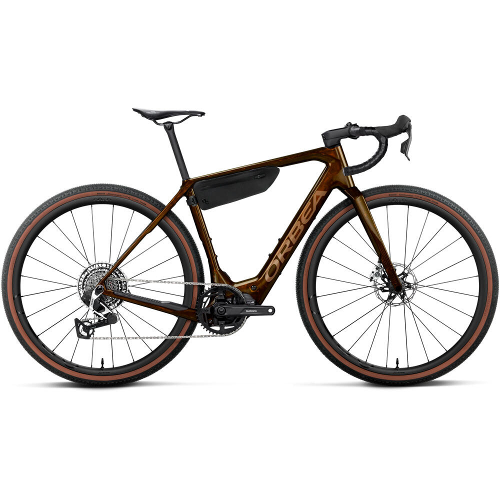 Orbea BICICLETA ELÉCTRICA CARRETERA DENNA M11e 2027 MARRON vista frontal