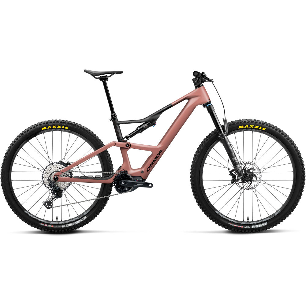 Orbea BICICLETA ELÉCTRICA MONTAÑA RISE LT M20 420W 2026 ROSA vista frontal