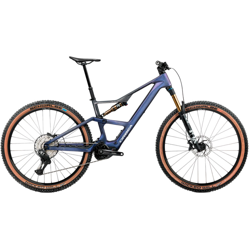 Orbea BICICLETA ELÉCTRICA MONTAÑA RISE SL M10 420W 2026 AZUL vista frontal