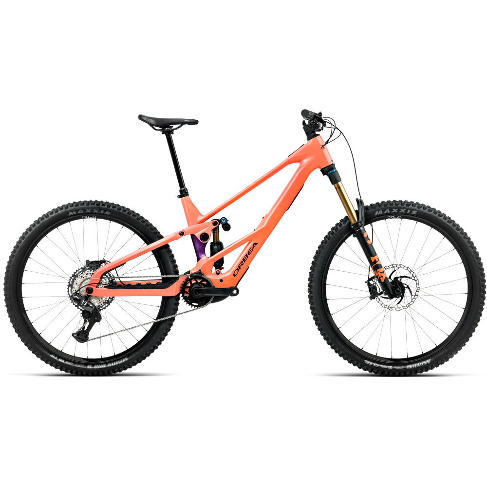 Orbea BICICLETA ELÉCTRICA MONTAÑA WILD LT H-TEAM 2027 NARANJA vista frontal