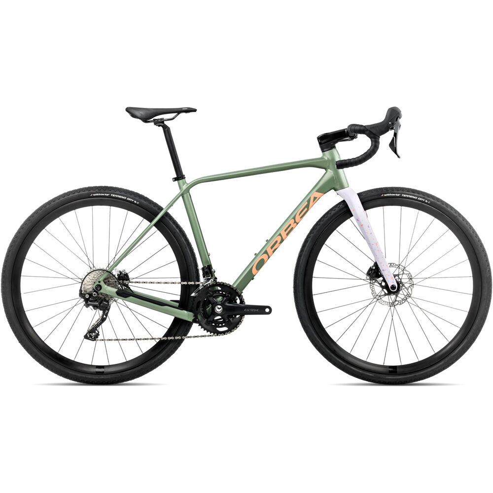 Orbea bicicletas de carretera aluminio TERRA H40 VERDE vista frontal