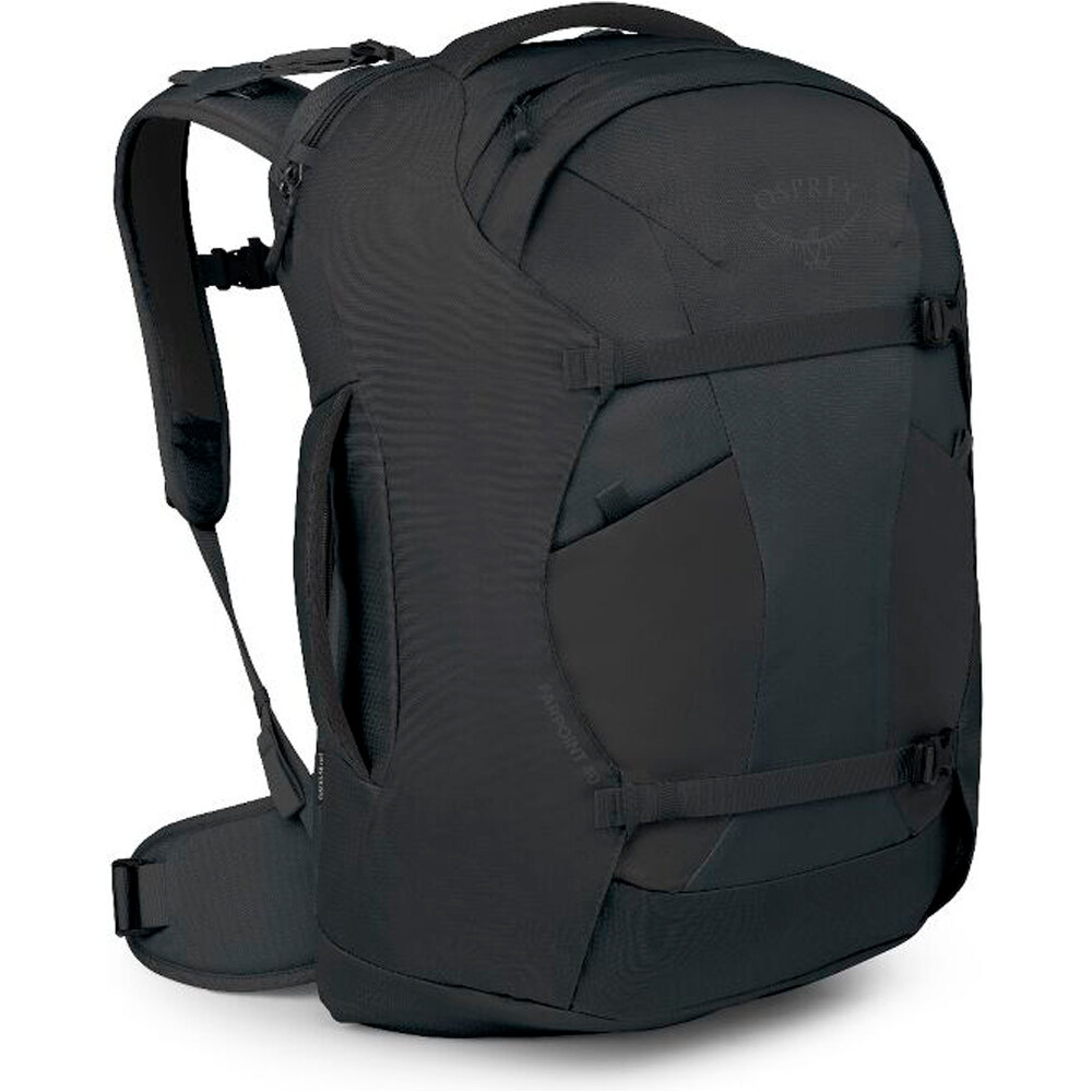 Osprey mochila montaña FARPOINT 40 NEGRO vista frontal