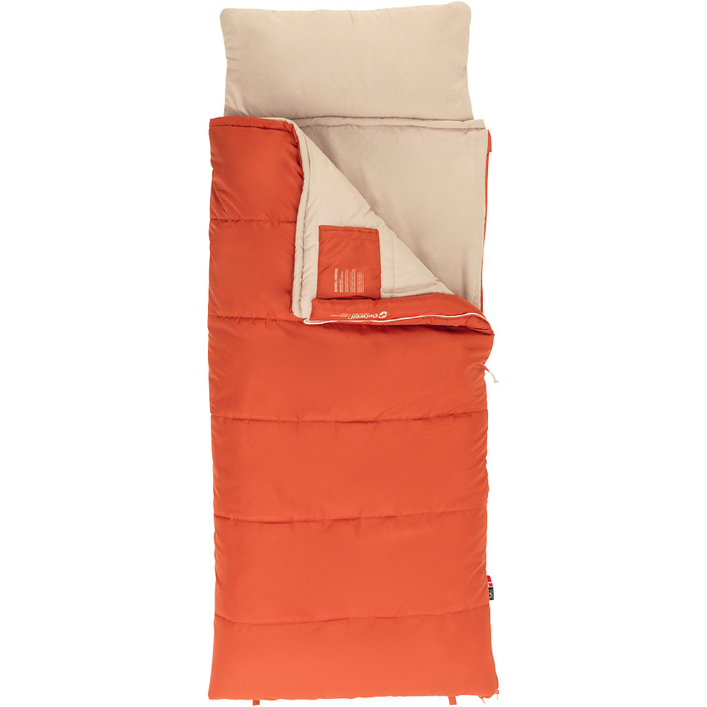 Outwell saco de dormir CONTOUR JUNIOR ROJO 01