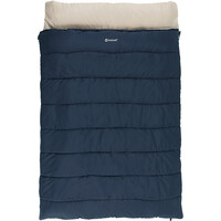 Outwell saco de dormir CONTOUR LUX DOUBLE AZUL vista frontal