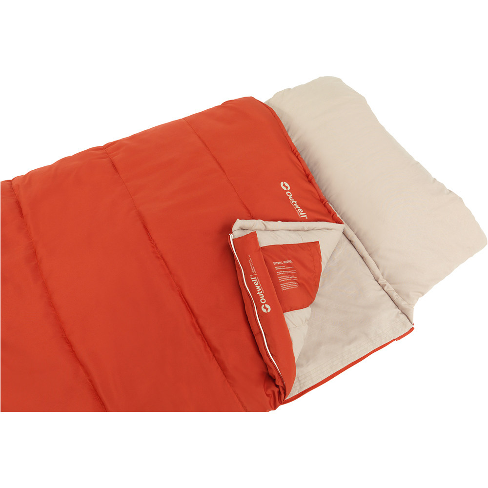 Outwell saco de dormir CONTOUR LUX ROJO 04