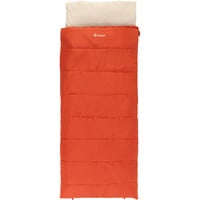 Outwell saco de dormir CONTOUR LUX ROJO vista frontal
