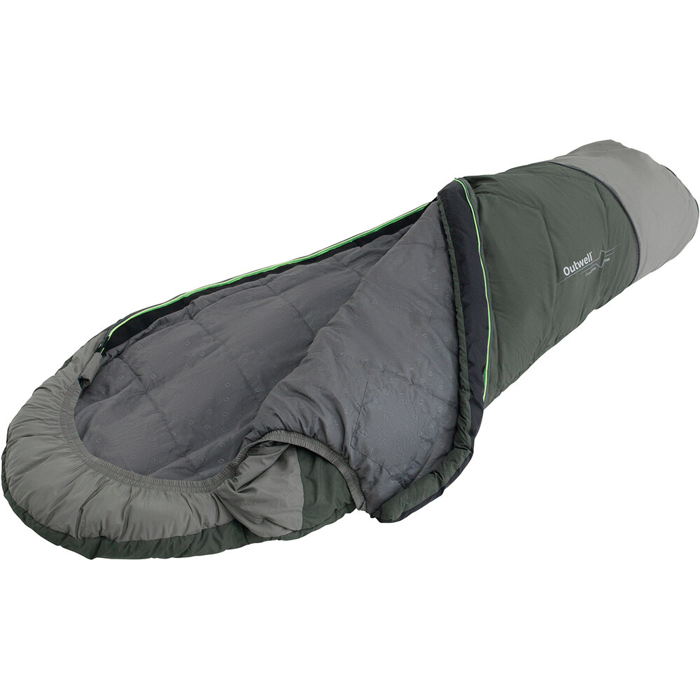Outwell saco de dormir CONVERTIBLE JUNIOR DUSTY GREEN VERDE 03