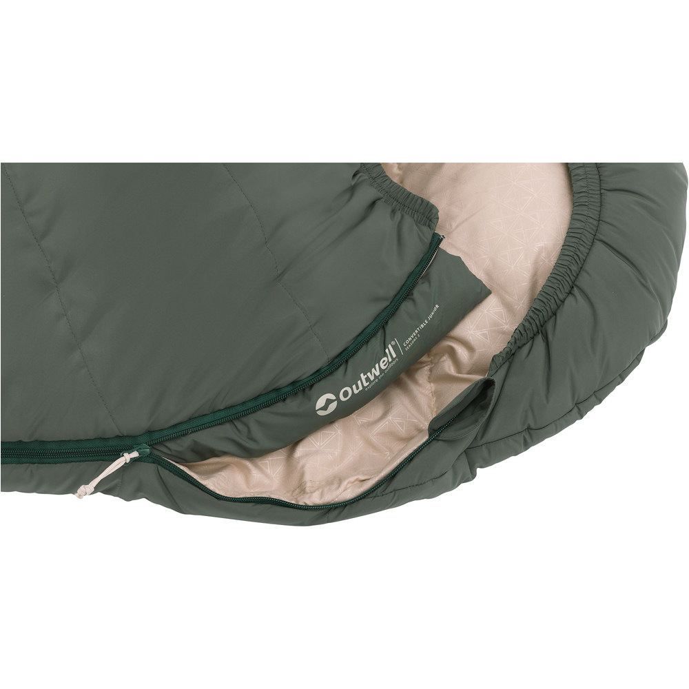 Outwell saco de dormir CONVERTIBLE JUNIOR VERDE 04