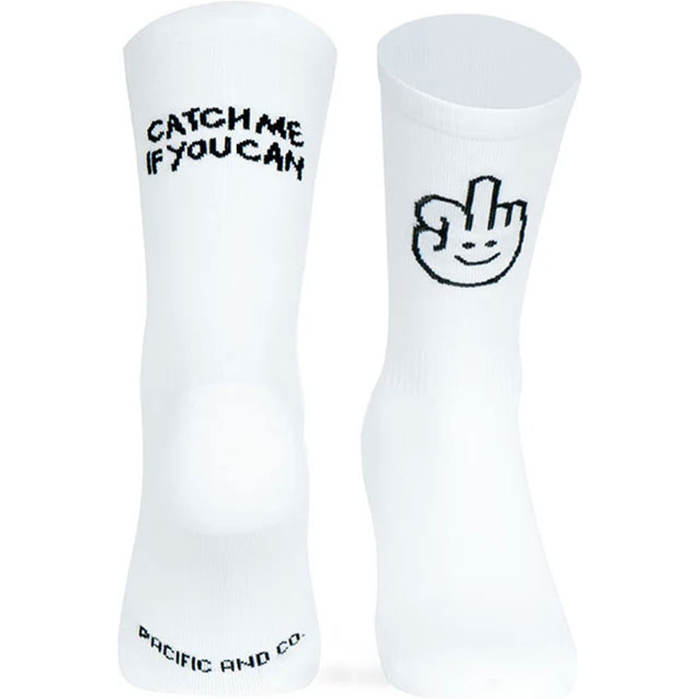 Pacific&Co calcetines running CATCH ME BLANCO 01
