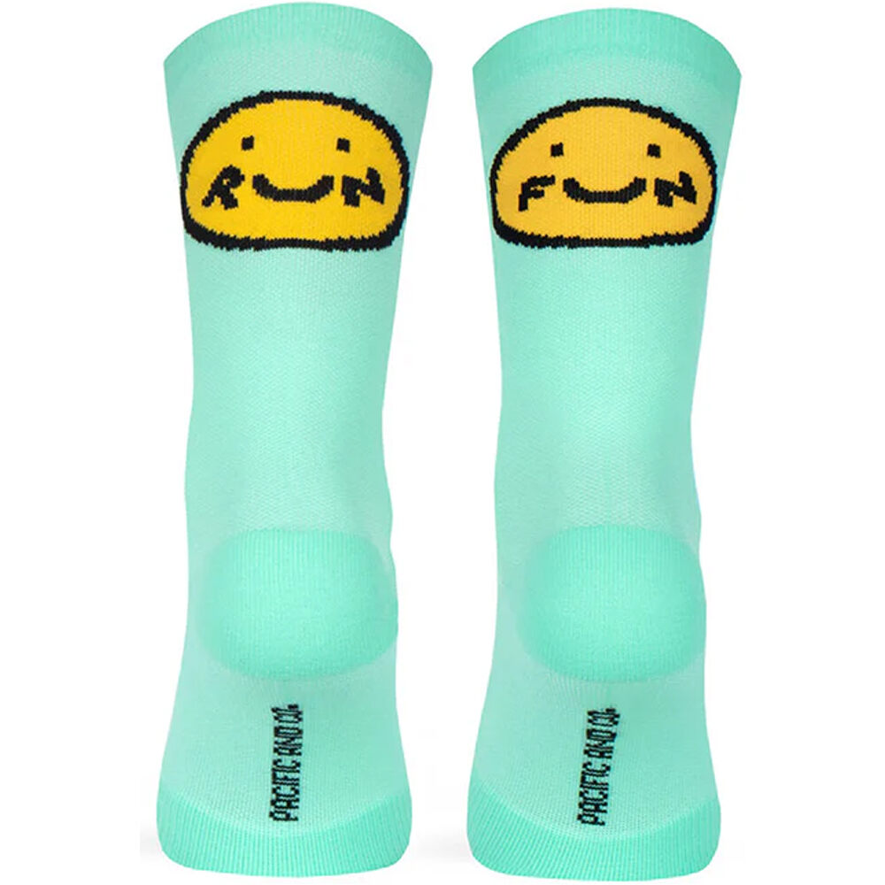 Pacific&Co calcetines running SMILE RUN AZUL 01