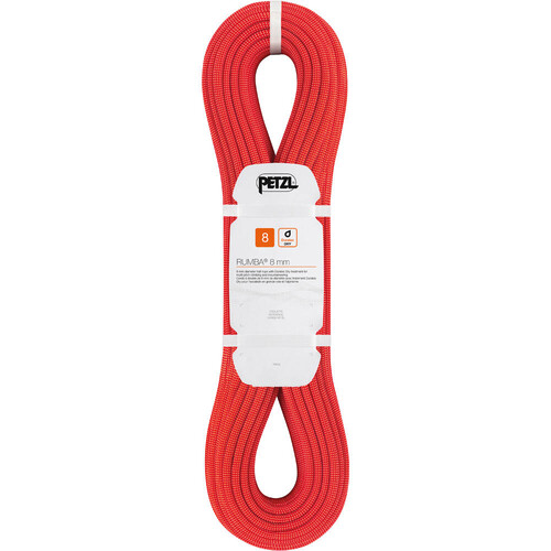 Petzl cuerda escalada DOBLE RUMBA 8 MM 60 M ROJO
