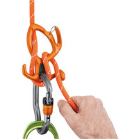 Petzl descendedor PIRANA GUIDE NARANJA 03