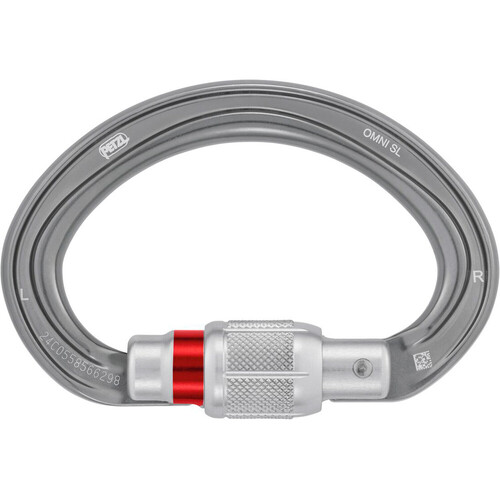 Petzl mosquetón seguridad MNI SCREW-LOCK GRIS