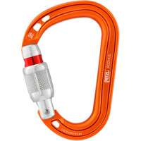 Petzl mosquetón seguridad ROCHA SCREW-LOCK NARANJA
