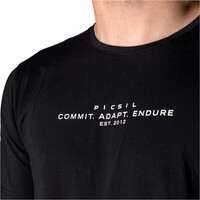 Picsil camiseta fitness hombre ESSENTIALS NEGRO 03