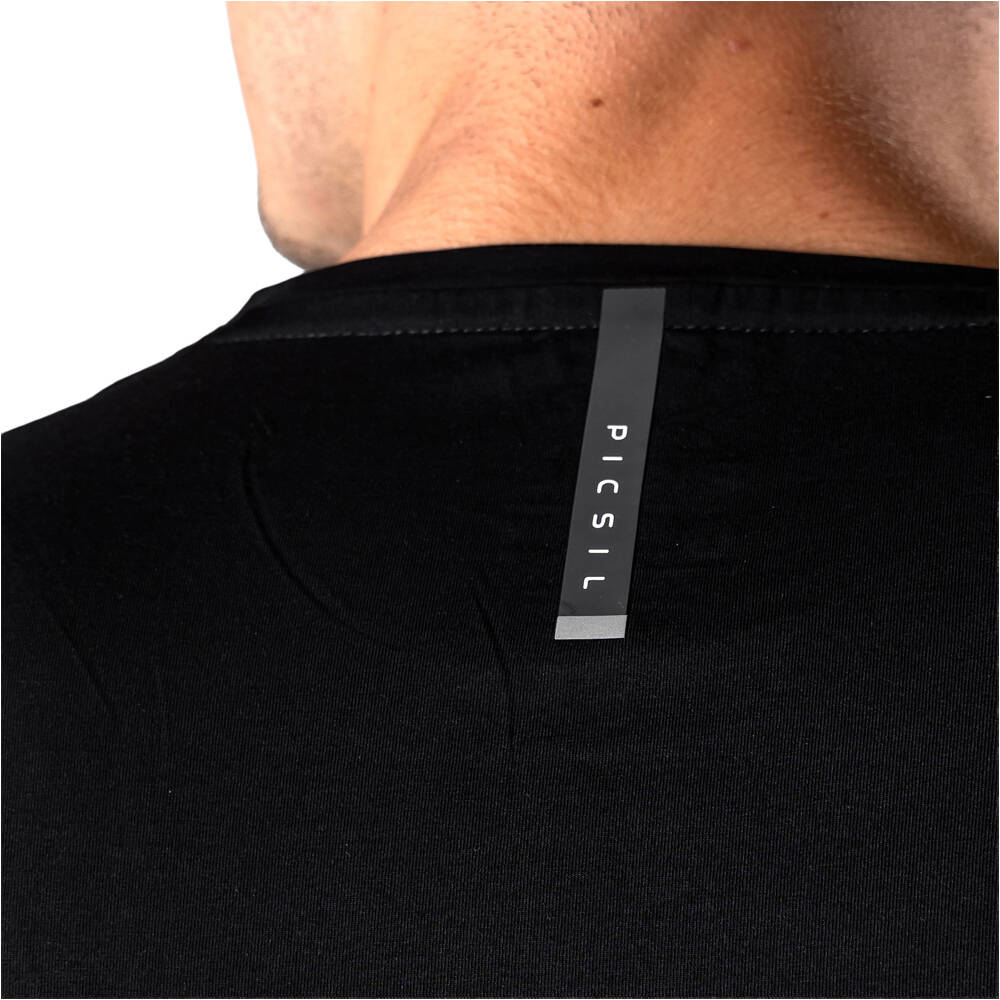 Picsil camiseta fitness hombre ESSENTIALS NEGRO 04