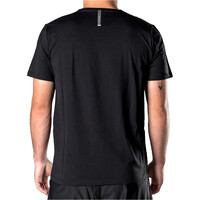 Picsil camiseta fitness hombre ESSENTIALS NEGRO vista trasera