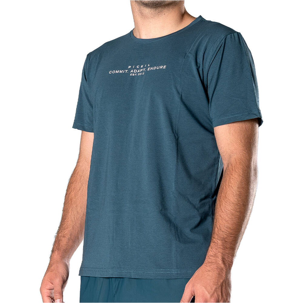 Picsil camiseta fitness hombre ESSENTIALS VERDE vista detalle