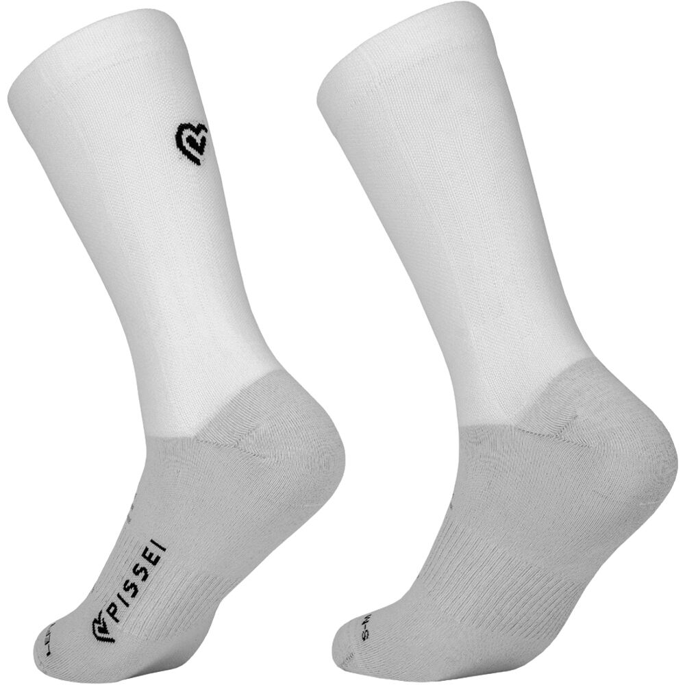 Pissei calcetines ciclismo SILVER SUMMERSOCK BL BLANCO vista trasera