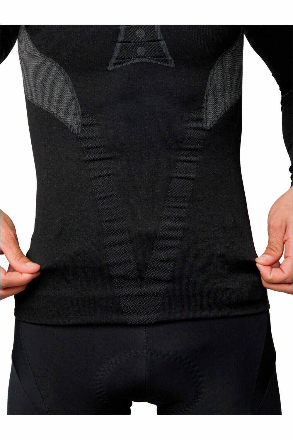 Pissei guantes cortos ciclismo MAGLIA INTIMA SEAMLESS MANICA LUNGA ALAA NE NEGRO 03