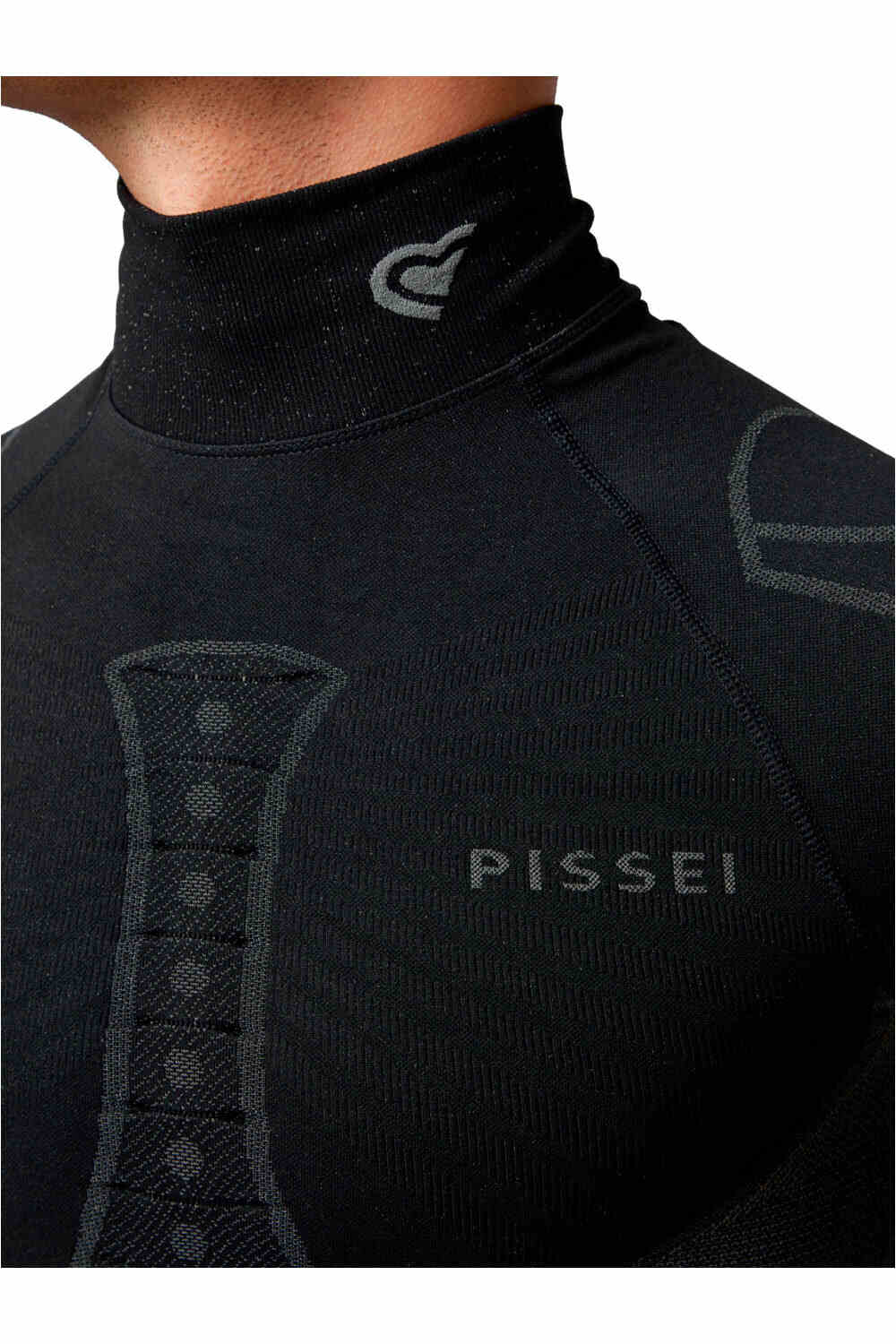 Pissei guantes cortos ciclismo MAGLIA INTIMA SEAMLESS MANICA LUNGA ALAA NE NEGRO 04