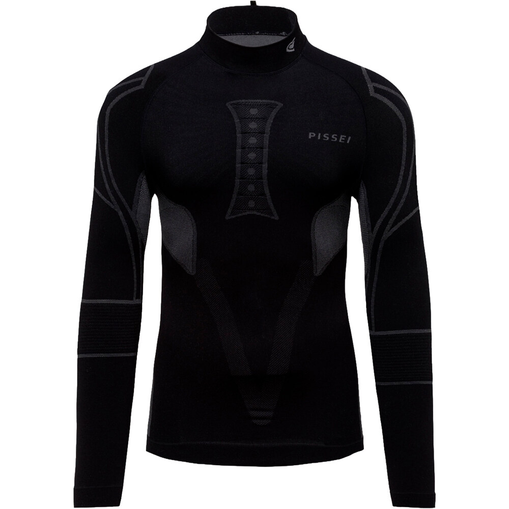 Pissei guantes cortos ciclismo MAGLIA INTIMA SEAMLESS MANICA LUNGA ALAA NE NEGRO 06