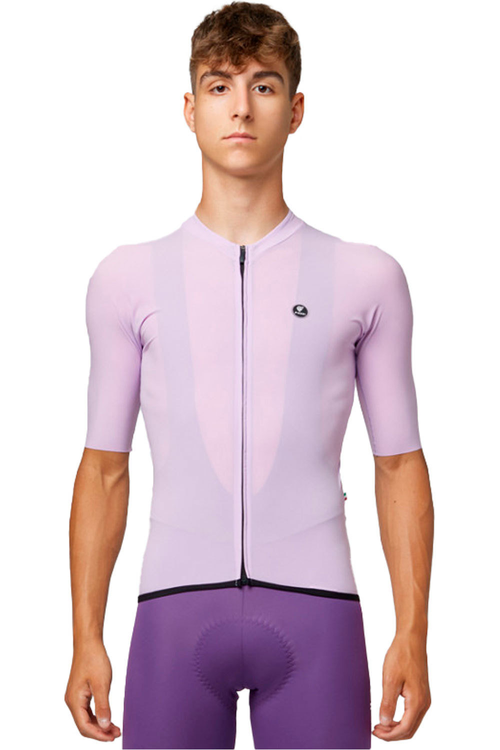 Pissei maillot manga corta hombre PRIMAPELLE MORADO vista frontal